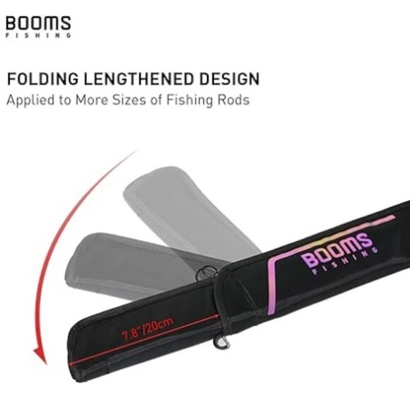 Booms Fishing Rod Case, Portable Folded Fishing Pole Case - Picture 3 of 11